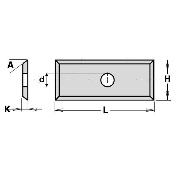 GRN Tools 790.090.42 HWM reserve mes F1730 9x12x1,5 mm (10 stuks)