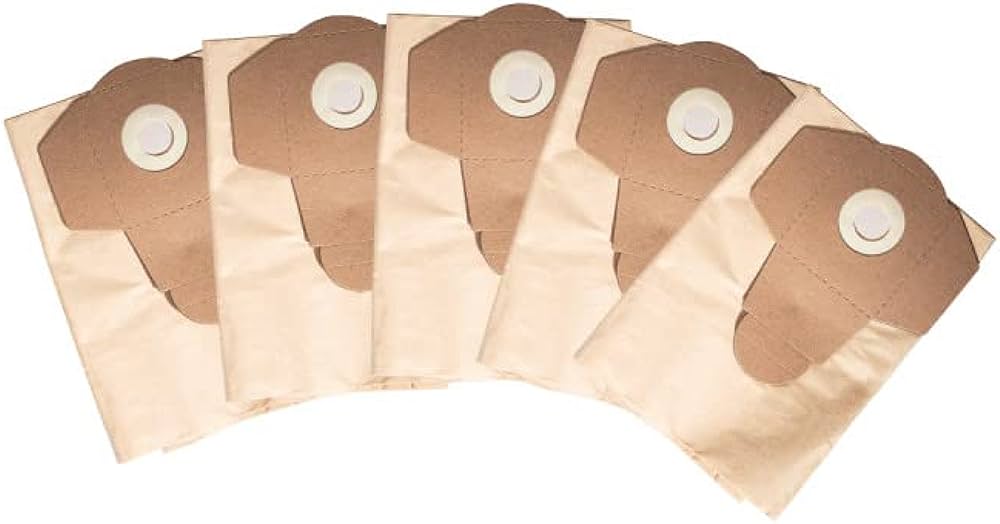 Scheppach 7907709703 Papieren stofzakken 16-20 ltr 5 stuks voor NTS16 en NTS20