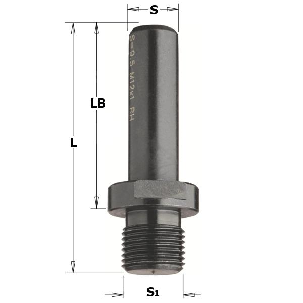 CMT 797.120.00 Verloopas S=Ø12, S1=M12x1