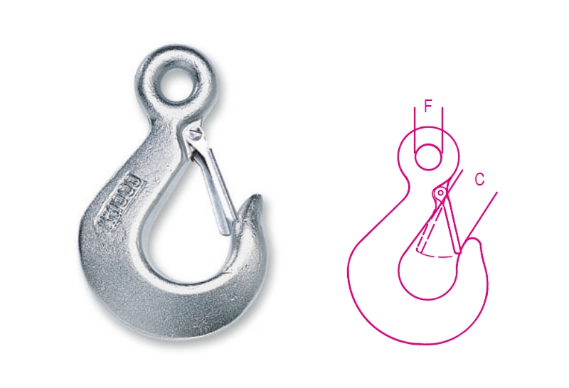 Beta 080519205 8051S-K Lasthaak Koolstofstaal Veiligheidsklep 500 WLL kg