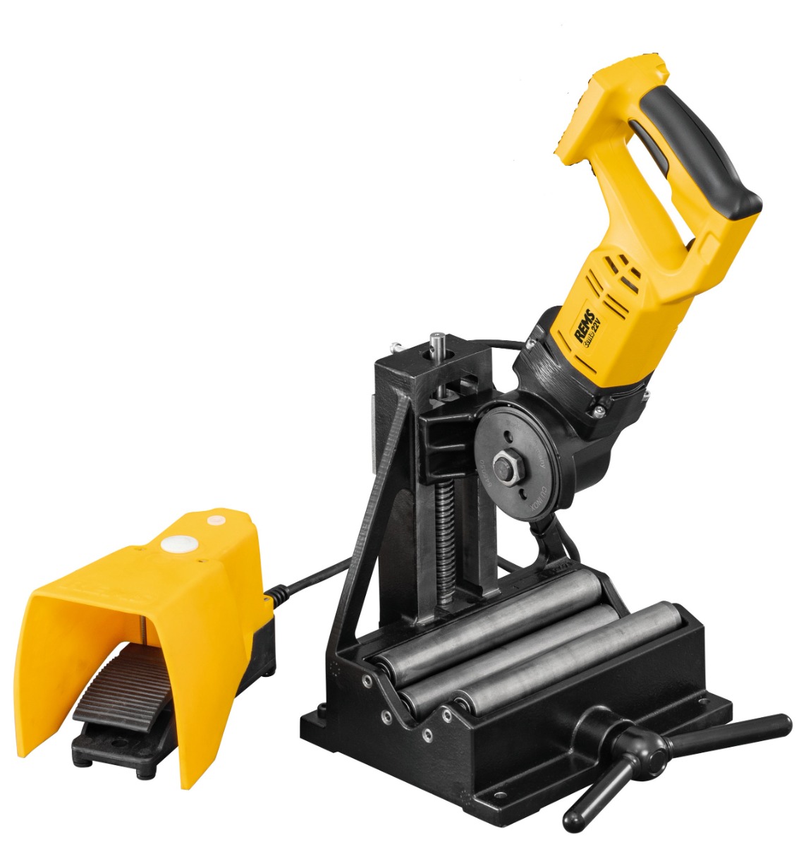 Rems 845007 R22 Accu CENTO 22V Basic\P Buisafkortmachine excl. accu's en lader en excl. snijwiel