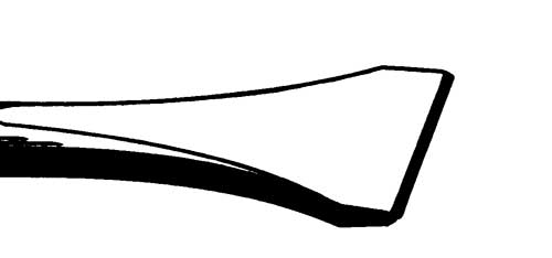 Rodcraft 8951011938 SS40 Platte Beitel 40x210 mm Opname 11 mm zeskant