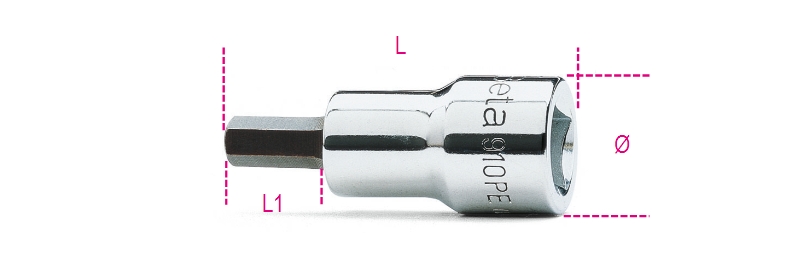 Beta 009100496 Schroevendraaierdoppen inbusschroeven 6 mm