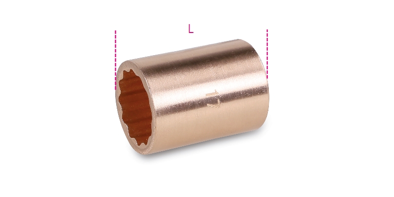 Beta 009110819 3/8'' Vonkvrije dopsleutel twaalfkant 19 mm