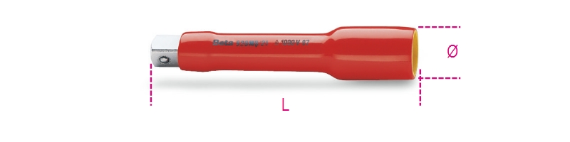 Beta 009200804 1/2" Verlengstuk 135 mm