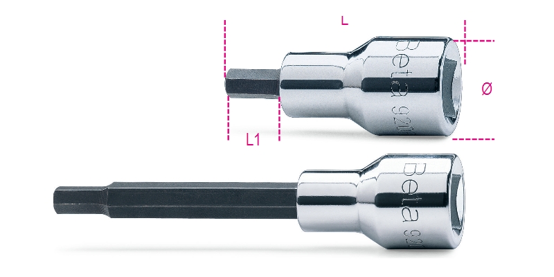 Beta 009200425 Schroevendraaierdoppen 9 mm voor binnenzeskant schroeven