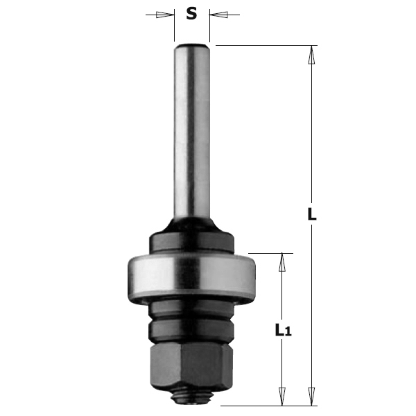 CMT 924.120.00 Spindel zonder lager schacht 12 mm