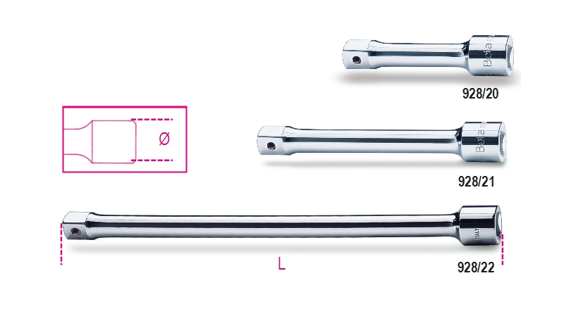 Beta 009280825 3/4" Verlengstuk 380 mm