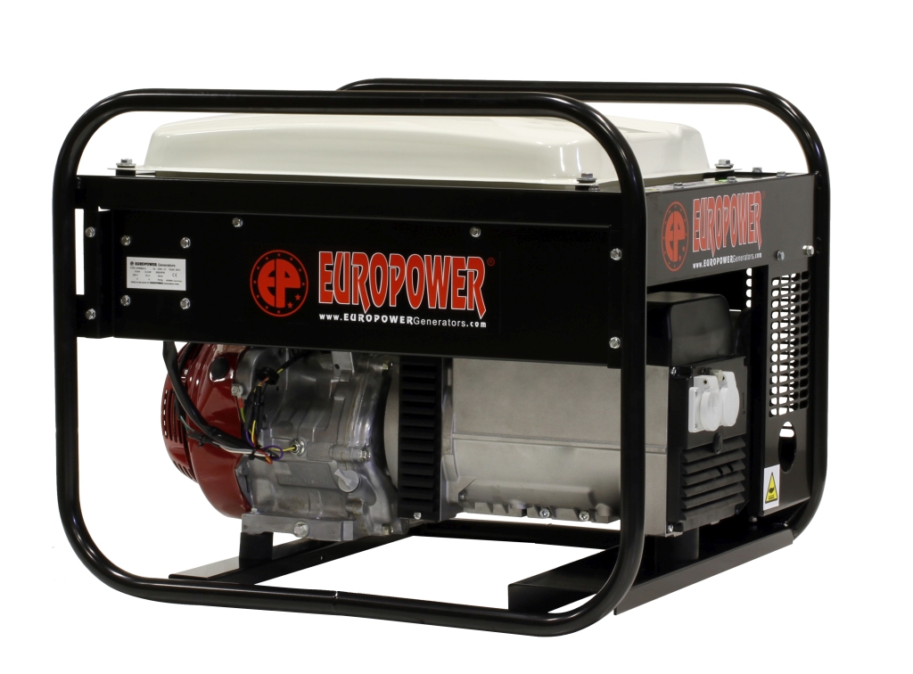Europower 950000604 EP6000LN stroomaggregaat 6 KVA met Honda benzinemotor 2x 230Volt (16A) Hand startend 950000604
