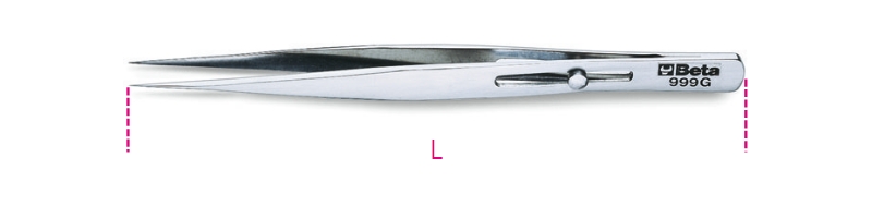 Beta 009990027 999G-Pincet Met Rechte Spitse Bekken 140 L mm