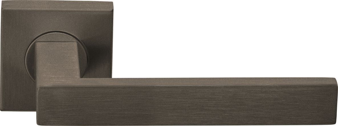 Formani 1501D066BRXX2 BASICS BSQ2-G deurkruk geveerd op vierkant rozet brons links