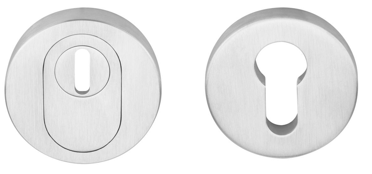 Formani 1502SR06ICXX0 BASICS BVEIL-KT massieve massieve veiligheidscilinderrozet met kerntrekbeveiliging SKG*** PVD mat roestvast staal