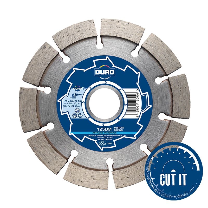 Duro 30301 Diamant Voegenfrees: DM 125x6x22,2