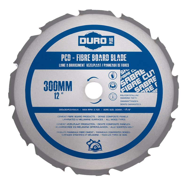 Duro 300x30-PCD-FB-12-A Zaag: DP-PCD 300x2,8x2,0x30mmx12 tanden