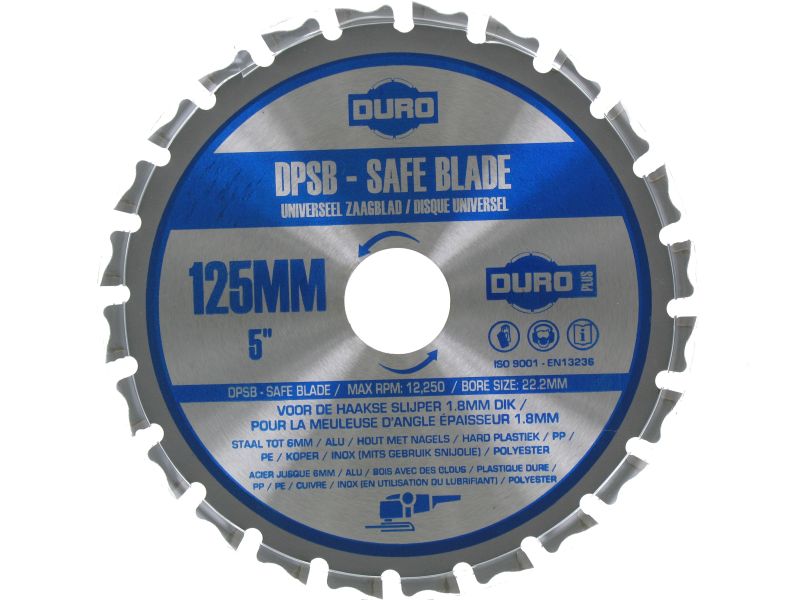 Duro 50111 Metaalzaag: DPSB 125x1,8x22,2