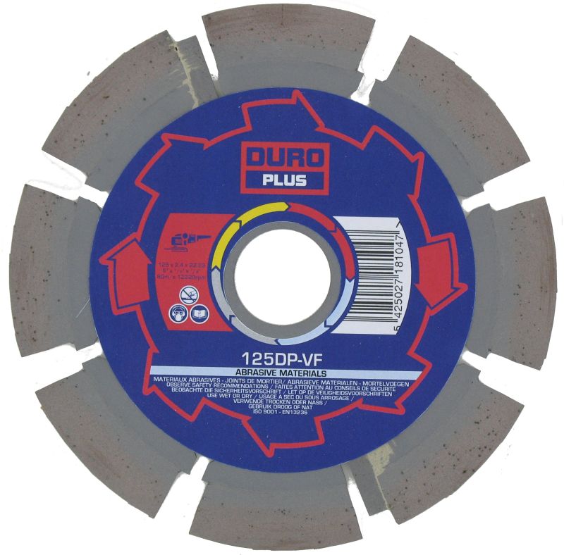 Duro 20860 Diamant Voegenfrees: DP-VF 125x22,2
