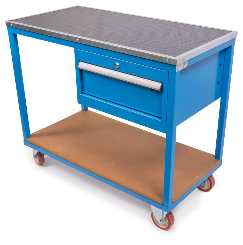 Huvema K8017 Mobiele werktafel met MDF werkblad 570 x 1120 mm