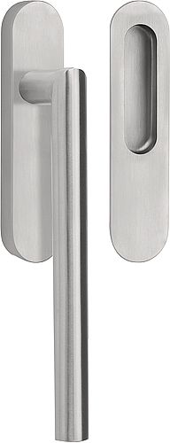 Formani 1501Z080INXX0 BASICS LB230 massieve set hefschuifdeurbeslag mat roestvast staal