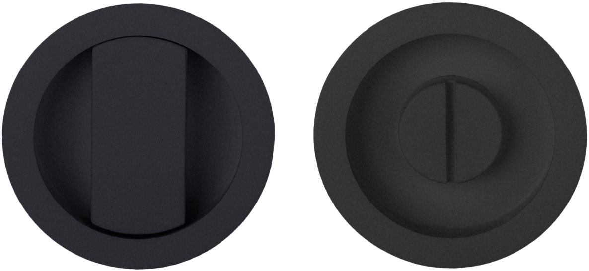 Formani 2501Z071NMXX0 BASICS LB57S set inbouwkommen te verlijmen inclusief 6mm stift mat zwart