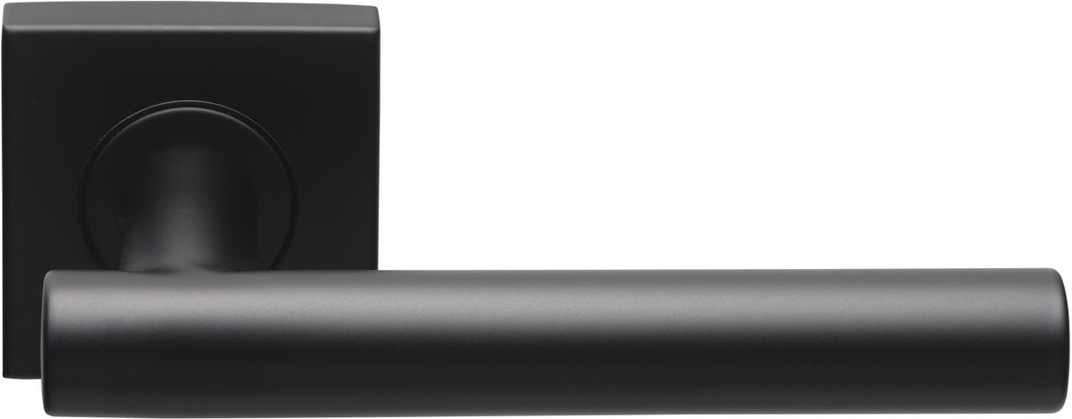 Formani 1501D250NMXX0BS BASICS LB7-19BSQR53G deurkruk geveerd op vierkant rozet mat zwart