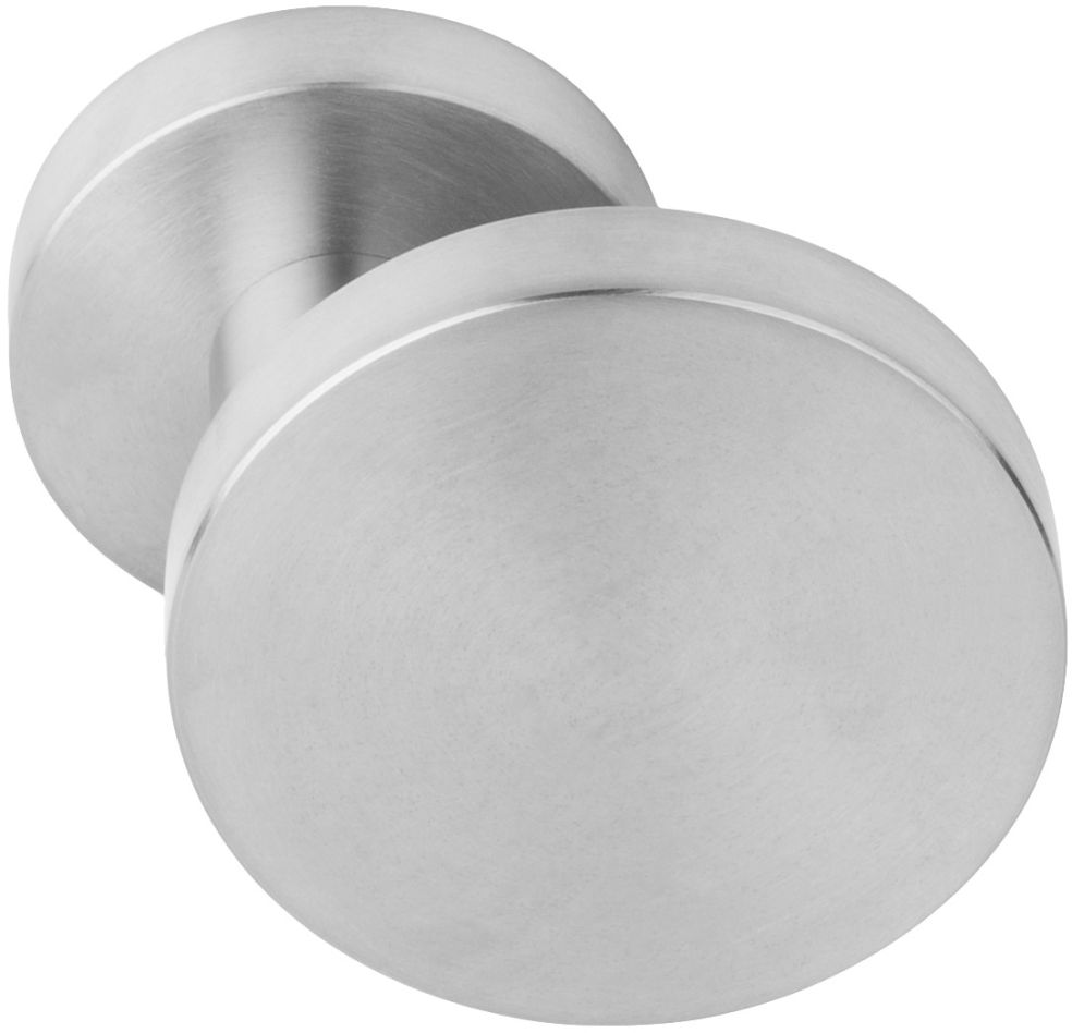 Formani 1502K008INXX0 BASICS LB702V massieve voordeurknop vast op rozet mat roestvast staal