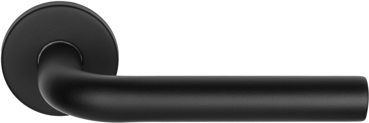 Formani 1501D144NMXX2 BASICS LB3-19 deurkruk EN1906 klasse 3 geveerd op rozet mat zwart links