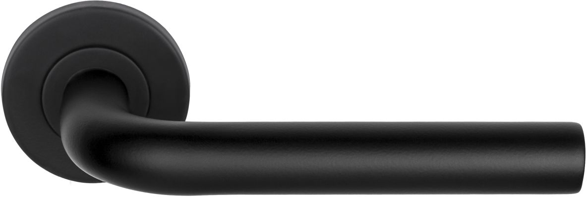 Formani 1501D144NMXX2L BASICS LB3L-19 deurkruk EN1906 klasse 3 geveerd op rozet mat zwart links