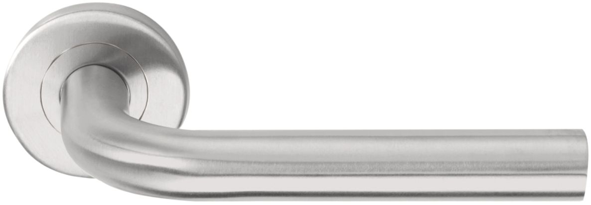 Formani 1501D144INXX2L BASICS LB3L-19 deurkruk EN1906 klasse 3 geveerd op rozet mat roestvast staal links