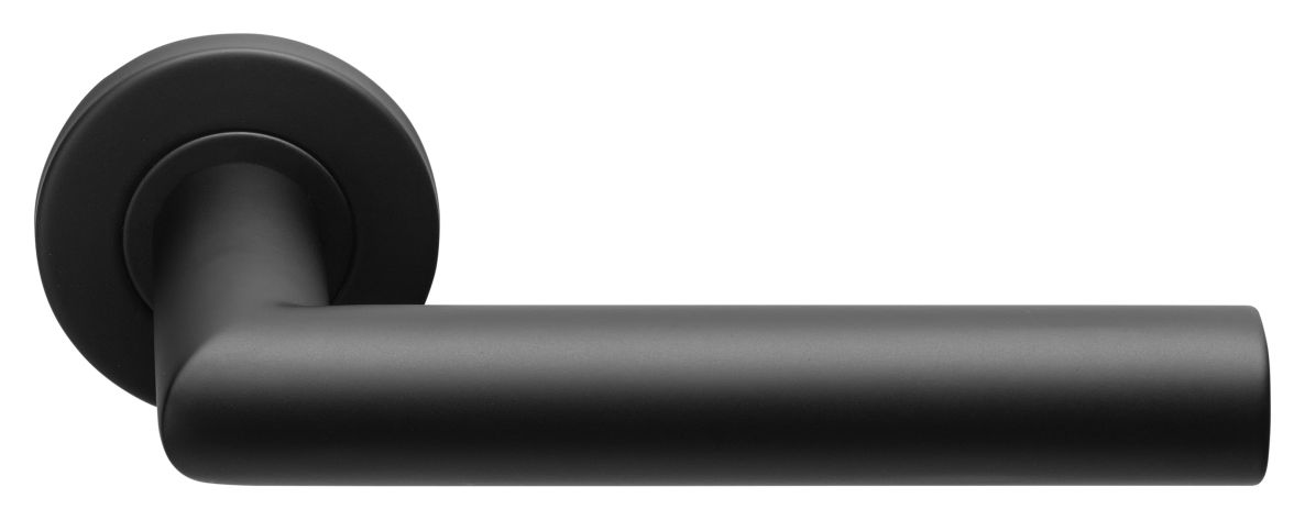 Formani 1501D152NMXX2L BASICS LB2L-22 deurkruk EN1906 klasse 3 geveerd op rozet mat zwart links