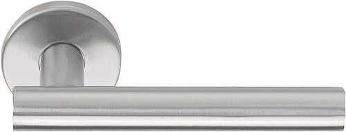 Formani 1501D150INXX2 BASICS LB7-19 deurkruk EN1906 klasse 3 geveerd op rozet mat roestvast staal links