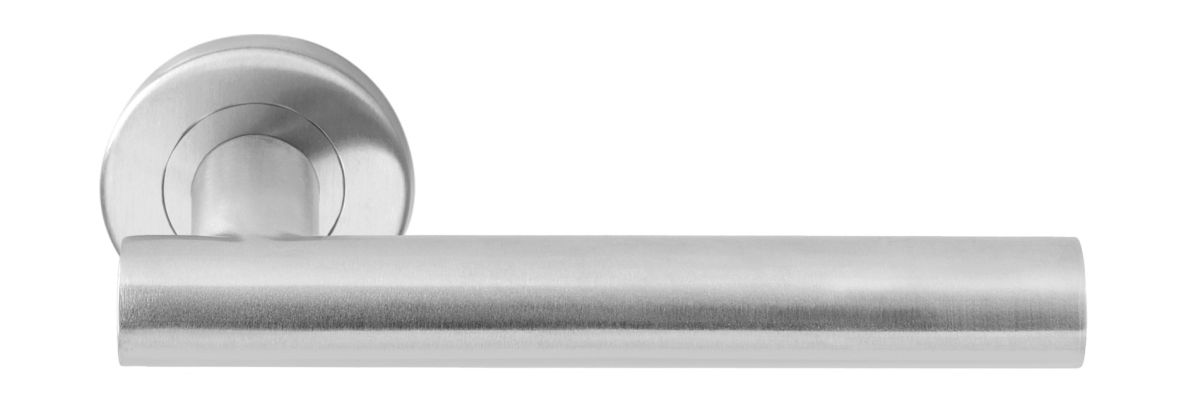 Formani 1501D150INXX2L BASICS LB7L-19 deurkruk EN1906 klasse 3 geveerd op rozet mat roestvast staal links