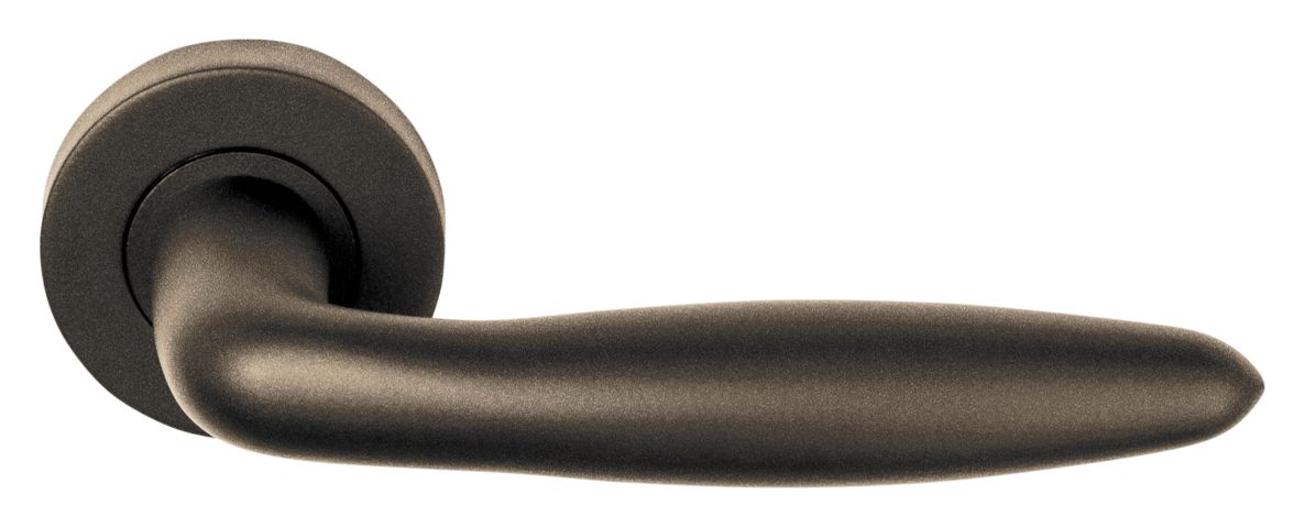 Formani 1501D361BRXX2 BASICS LB18H deurkruk geveerd op rozet brons links