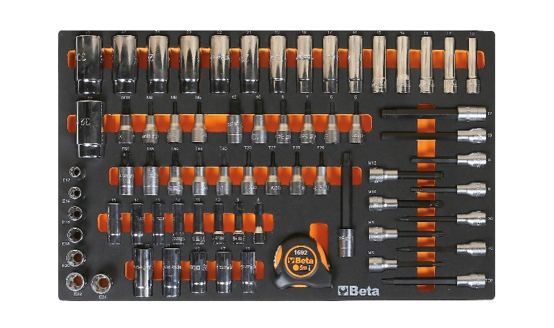 Beta 024510872 Mv125-Inzetbak voor doppenset Leeg