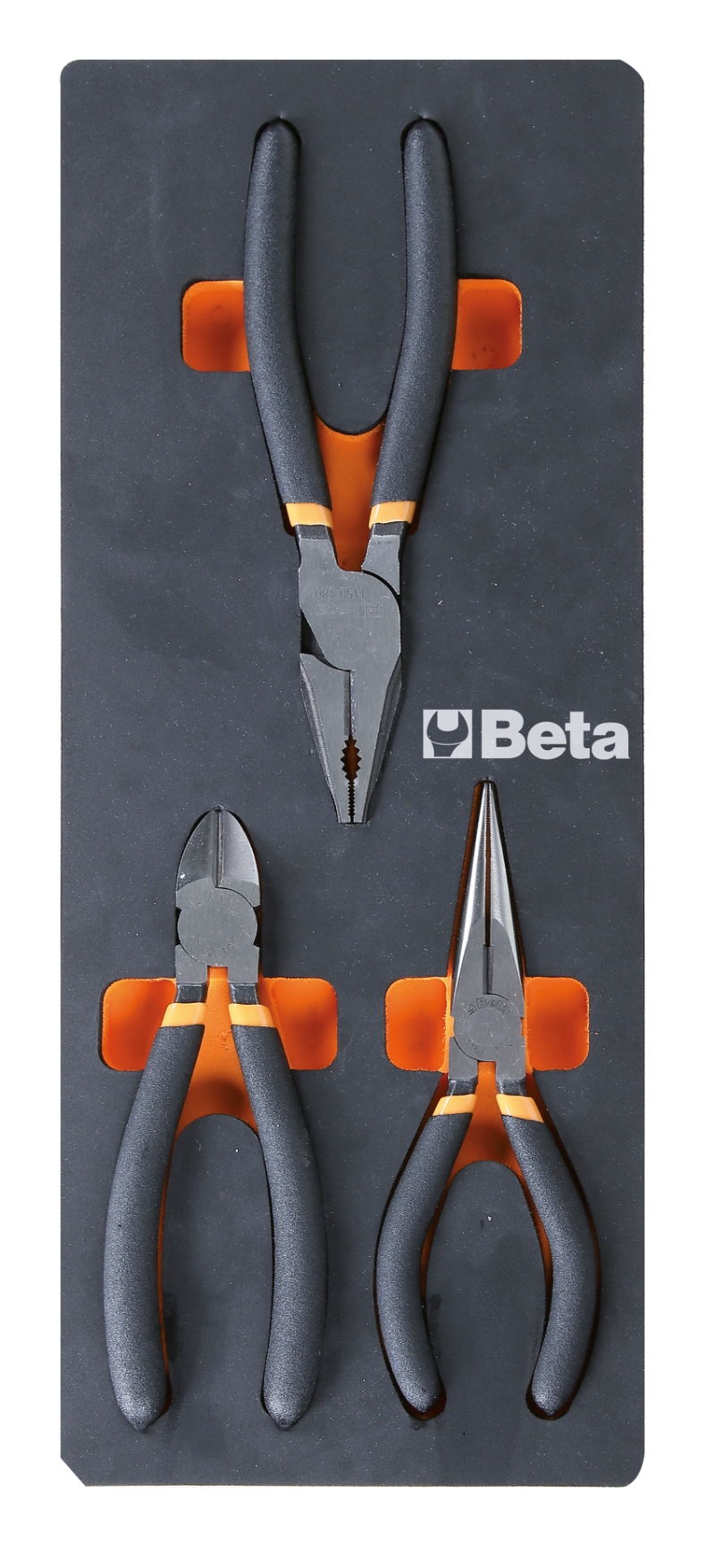 Beta 024500133 Zachte Inlegbak met tangen en knippers 160/180/160 mm - 3 stuks