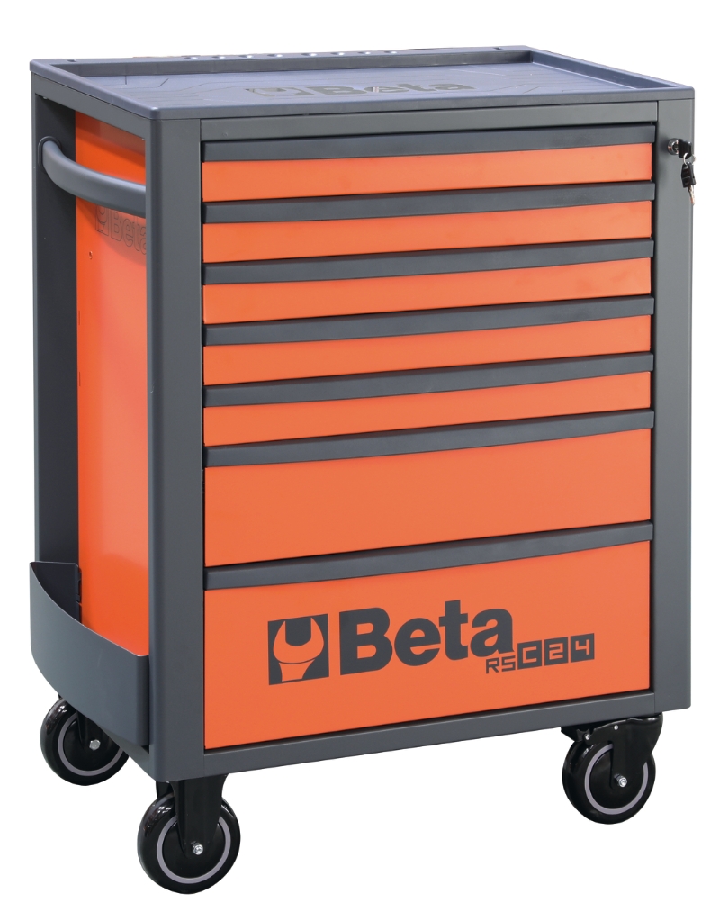 Beta 024004071 Gereedschapswagen, Oranje 7 Laden - 740x445x969 mm