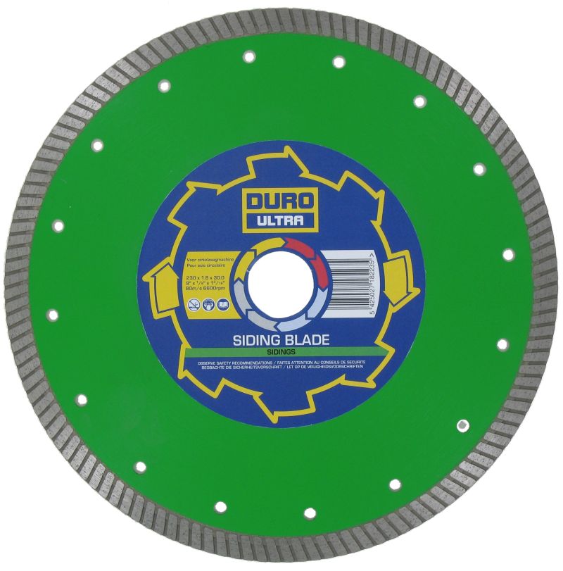 Duro SIDING250 Diamantzaag: Siding blade 250x30/20/16