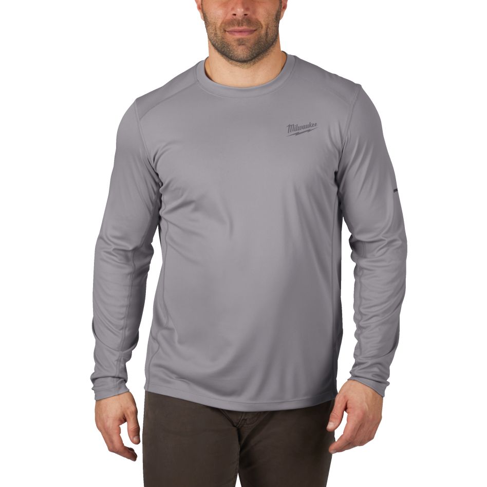 Milwaukee Accessoires 4933478191 WWLSG-XL Warm weather long sleeve shirt grijs