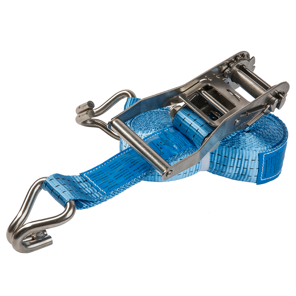 DELTA CO.SB.RVS.050.10 Sjorband met RVS ratel en haken 50mm x 10 meter