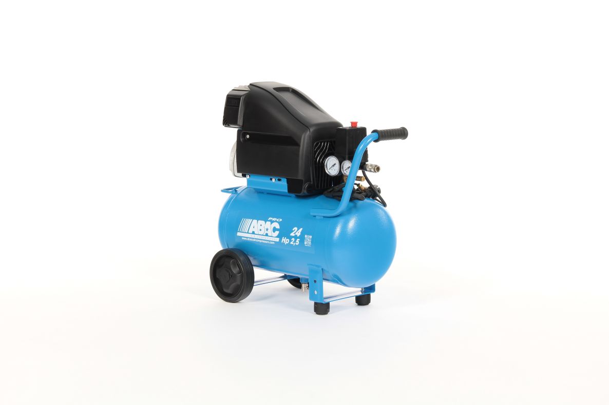 ABAC 1129100042 POLE POSITION L25P Mobiele Zuigercompressor 10 bar 2.5 pk/1.9 kW 270 l/min 24 l