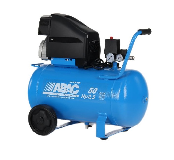 ABAC 1129100048 MONTECARLO L25P Mobiele Compressor 10 bar 2,5 pk 270 l/min 50 l