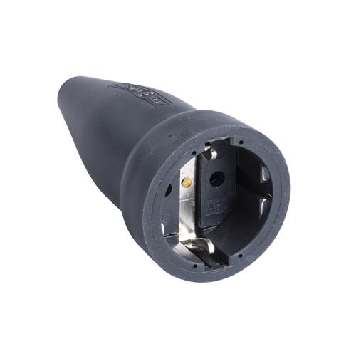 ABL 46.216 Koppelcontactstop rubber - 10/16A - IP44 - RA - zwart 