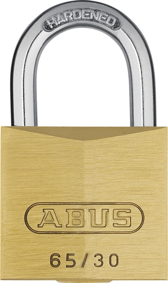 ABUS H65/30 TRIPLES C Messing Hangslot, 3 stuks