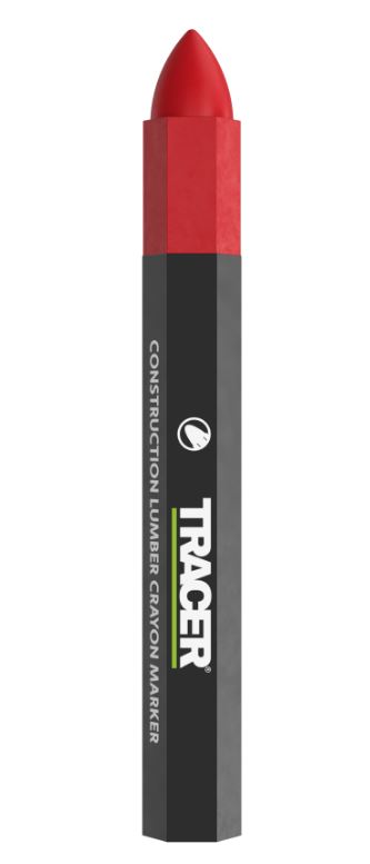 Tracer ACM2 Constructie Krijtmarkers Rood - 12 stuks