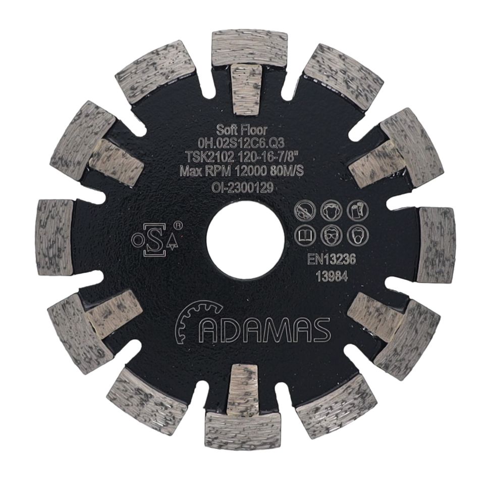Adamas 0H.02S12C6.Q3 Diamantfrees TSK2102 Ø120-16-22,23mm zacht vlr