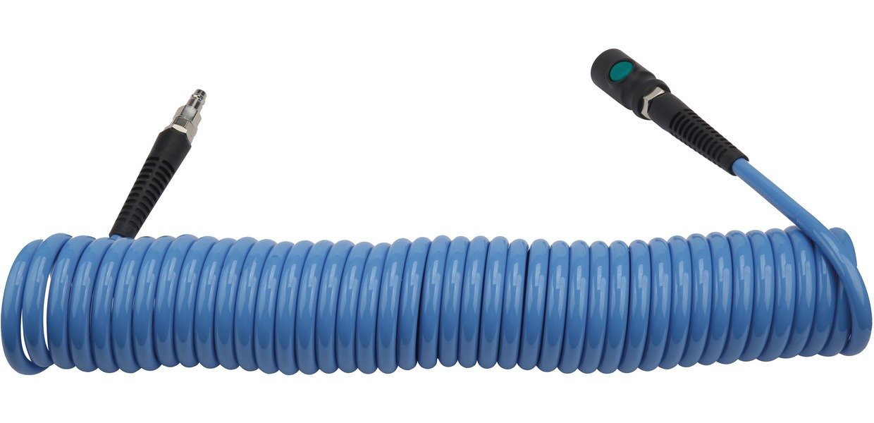 Aircraft 712105875 Kwaliteit spiraal luchtslang PU8x12mm 10m incl. veiligheidskoppeling