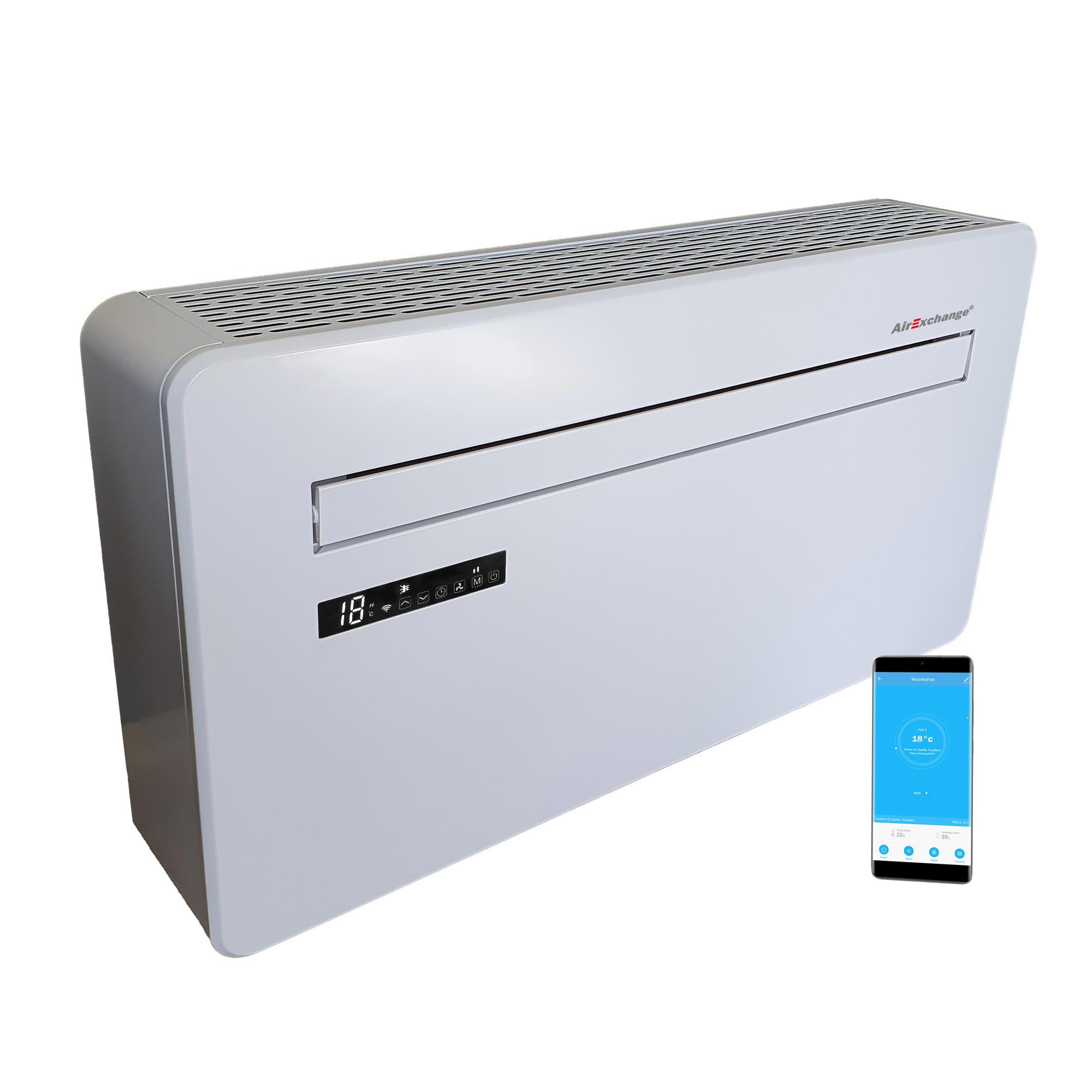 AirExchange 2023-12R-Wit Monoblock Warmtepomp Wit