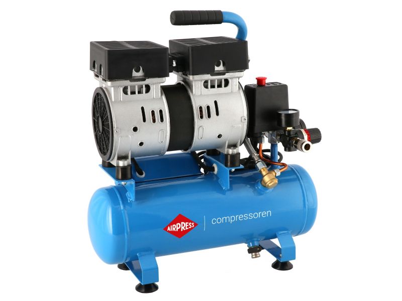 Airpress 36738 Stille Olievrije Compressor L 6-105 8 bar 0.6 pk/0.45 kW 25 l/min 6 l