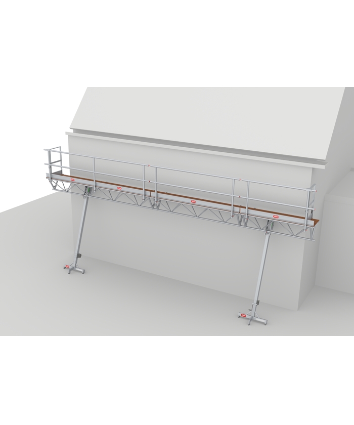 Altrex C500301 MTB Triangelbrug met lier Lengte 2.00 mtr Vloerhoogte 3 tot 5 mtr.