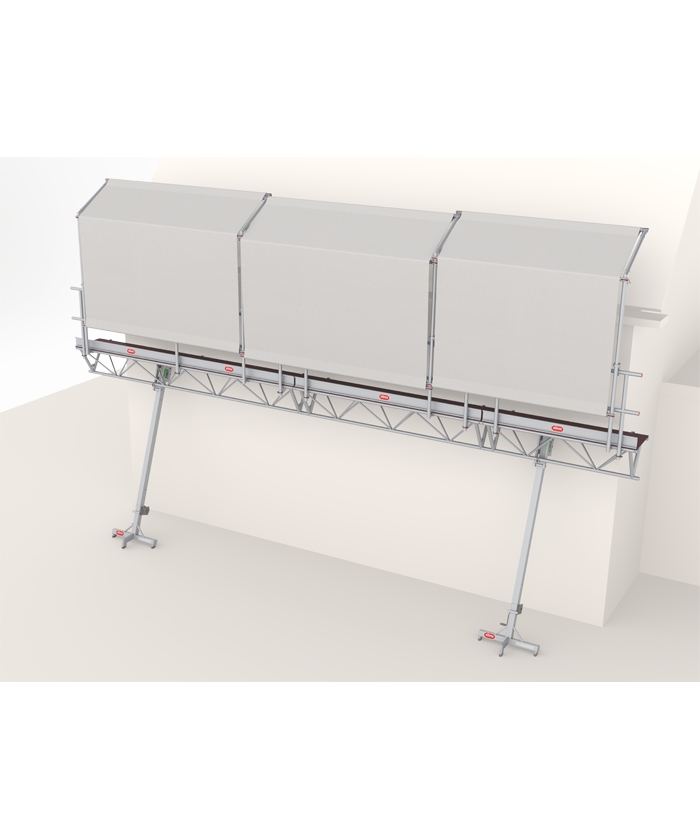 Altrex C500402 MTB Doorwerkscherm voor Triangelbrug Lengte 5.00 mtr.