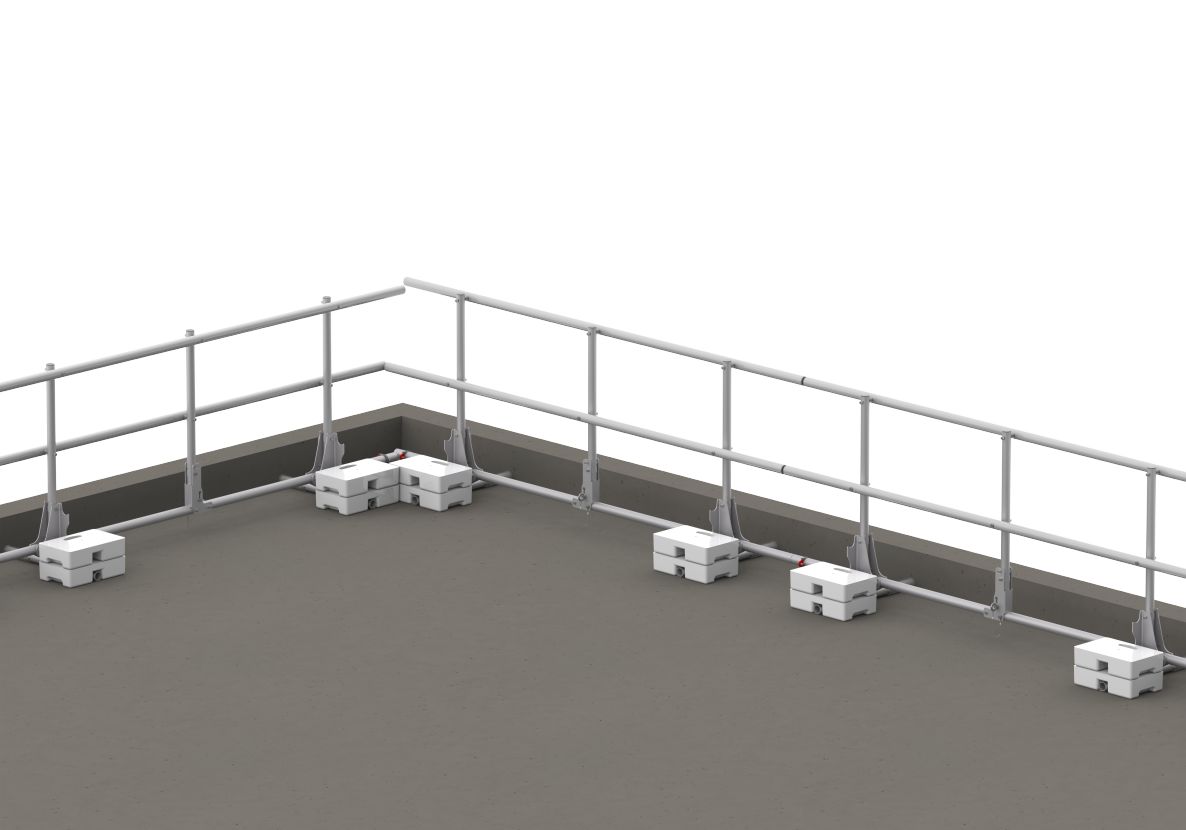Altrex C500643 EP6 Dakrandbeveiliging 4x3m incl. betonblokken